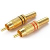 RCA Conector Macho ORO 2 piezas