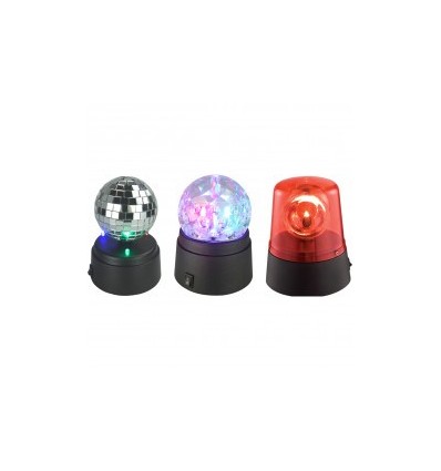 KIDZ-PARTY CONJUNTO DE 3 MINI EFECTOS DE LUZ A LED