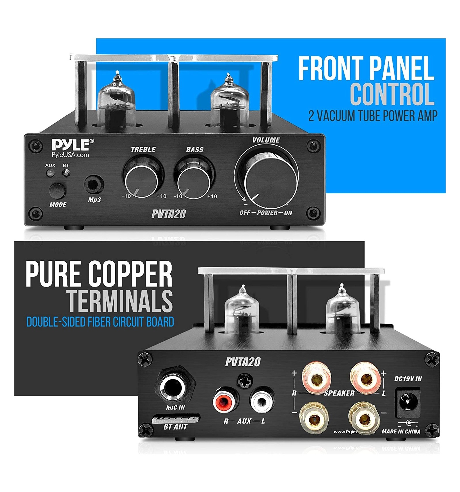 PVTA20 MINI AMPLIFICADOR PYLE VALVULAS - Distribuciones Calver
