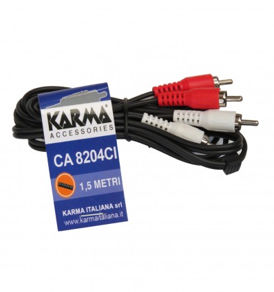 Karma CA 8204CI Cable de audio RCA/RCA de 1.5M
