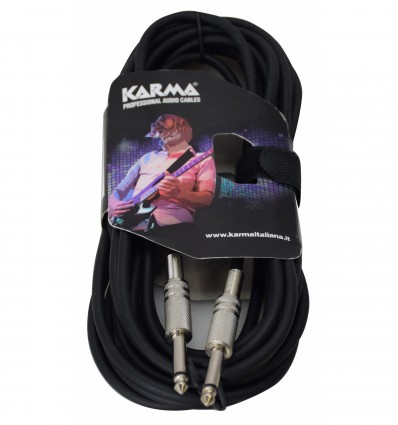 Karma CA 8220 Cable de audio de 6m - Jack mono de 2 x 6.3 mm