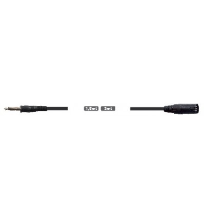 Karma CA 8255 1.5mt Jack 6.3 Mono /XLR M Cable de audio