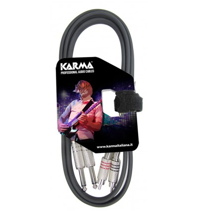 Karma CA 8271M Cable de audio de 1.5m - Jack de 2 x RCA / 2 x 6.3 mm