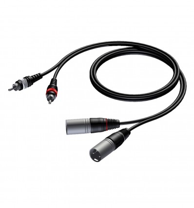 Karma CAB 701-3 Cable de audio de 3M - 2 x Evil xlr/ 2 x Male RCA