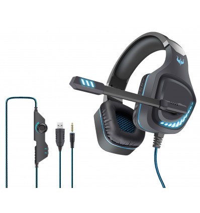 Karma GT 97BL Auriculares para juegos con LED azul