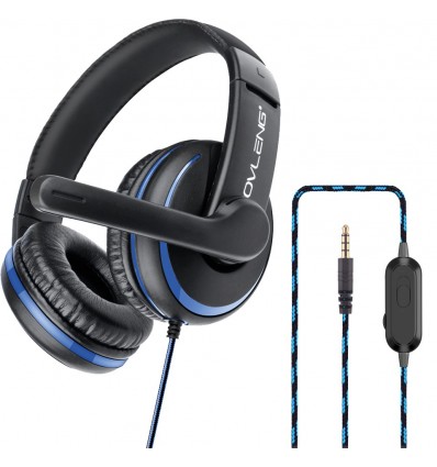Karma P 4BL Juegos con auriculares micrófonos - Azul