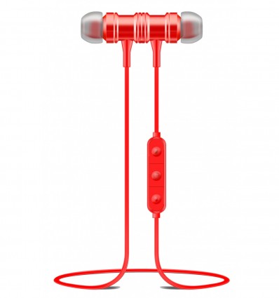 Karma S1R Auriculares Bluetooth magnéticos rojos