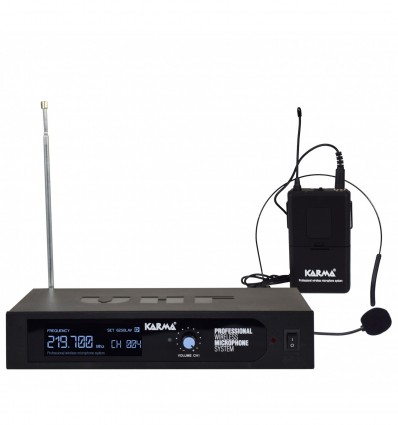 Karma SET 6250LAV-D Micrófono inalámbrico de auriculares VHF