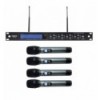 Karma SET 8042PAL Sistema inalámbrico UHF con 4 micrófonos portátiles