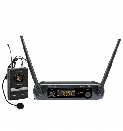 Karma SET 8200LAV Micrófono inalámbrico UHF con auriculares