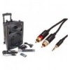 Ibiza Sound PORT8VHF-MKII 8 Sistema PA portátil/2 VHF MIC/USB-MP3/VOX, Bluetooth