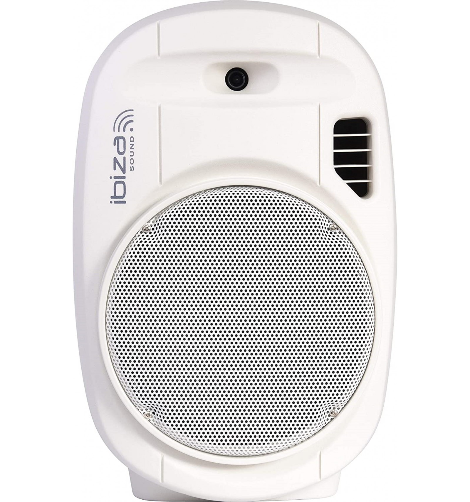 IBIZA SOUND PORT12UHF-WH-MKII Altavoz portátil amplificado de 12 ''/2 UHF  MIC/USB-MP3/VOX, Bluetooth - Distribuciones Calver