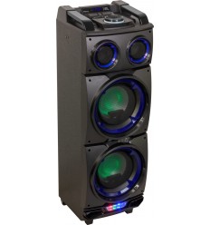 IBIZA SOUND PORT12UHF-WH-MKII Altavoz portátil amplificado de 12 ''/2 UHF  MIC/USB-MP3/VOX, Bluetooth - Distribuciones Calver