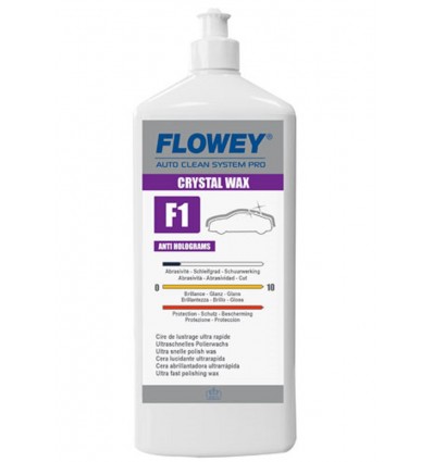 Flowey F1-1 CRISTAL-WAX Cera de carrocería de coche de 1 Litro