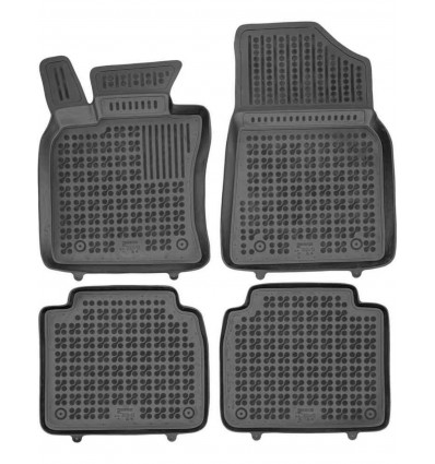 Alfombrillas caucho Mercedes SPRINTER II front with an extra material on the driver side, version 3 passenger(2006 - 2018)