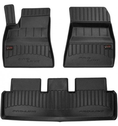 Alfombrillas 3D para Tesla Model 3 sedan, excepto la versi¢n con bomba de calor (desde 2017)