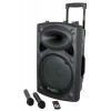 12" PORTABLE PA SYSTEM W/ 2 VHF MIC /USB-SD REC /VOX, BT