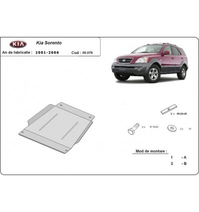 Protección del caja de cambios Kia Sorento (Desde 2002 hasta 2006)