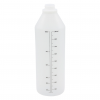 Botella de polietileno de 1 L con graduaciones