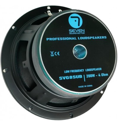 SVG-8SUB/4 Altavoz Seven de Graves y Sub-Grave 8"