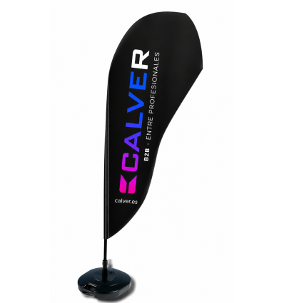Conjunto mástil + bandera personalizable DROP