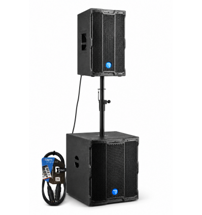 Kit Sonorización Seven SoundVector Subwoofer VECTOR18SUB/DSP con Altavoz VECTOR15