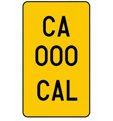 Placa Acrilica Ciclomotor 100x168