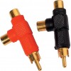 RCA Adaptador T 2 Hembras- 1 Macho Plastico juego