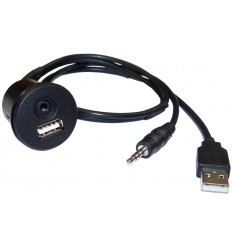 Cable extensión puerto USB-AUX NISSAN 11+ Qashqai
