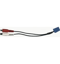 VW / SEAT cable auxiliar Mini ISO Azul - RCA