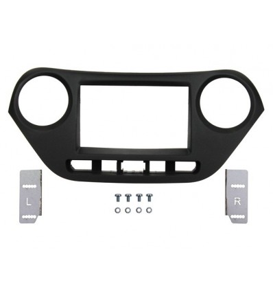 HYUNDAI i10 14-19 KIT Marco DOBLE DIN Negro Antrac